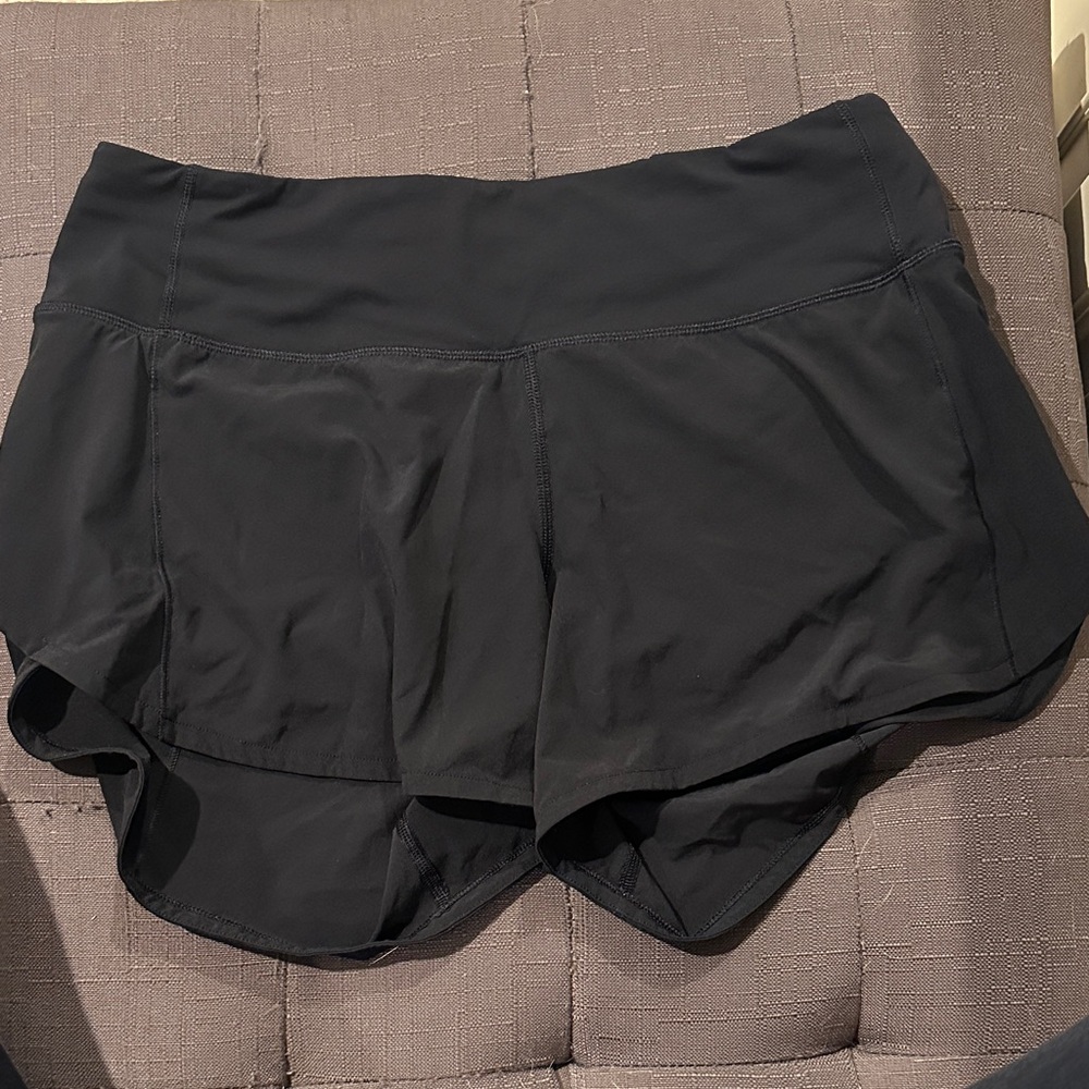 lululemon athletica black Athletic Shorts- size 6 Tall
